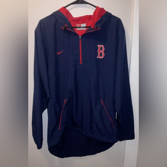Boston Red Sox Quarter Zip Windbreaker Pullover Nike - Picture 1 of 6
